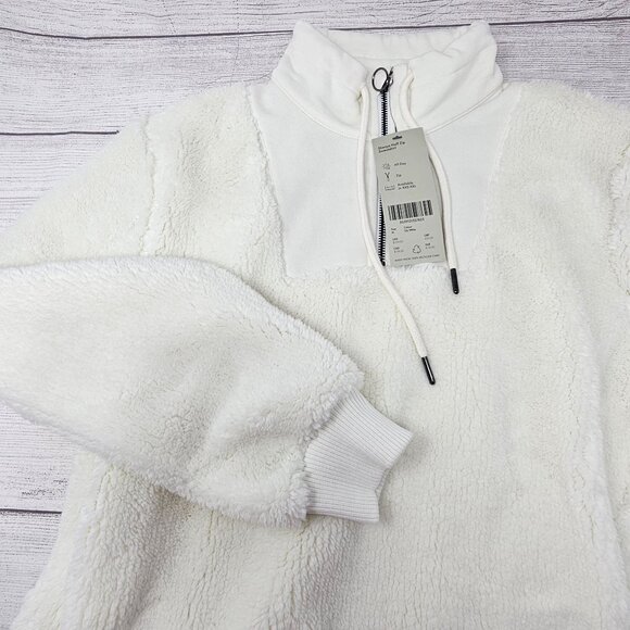 NWT Sweaty Betty Sherpa Quarter Zip Pullover Women's Size‎ Medium - Picture 3 of 7